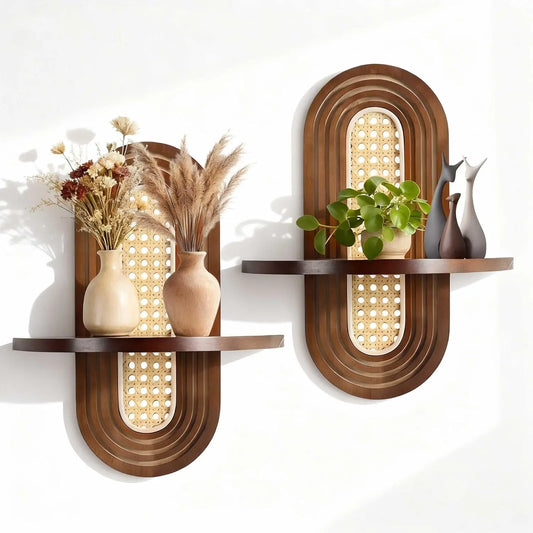 AmaCielo-natural-wood-floating-shelves-set-of-2-wall-mounted
