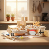 Googgoing Essential Sourdough Starter Set – Dual Banneton & Full Tool Kit for Home Baking