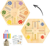 wooden-wall-board-double-sided-board-and-game-pieces - Warmmore Inc.