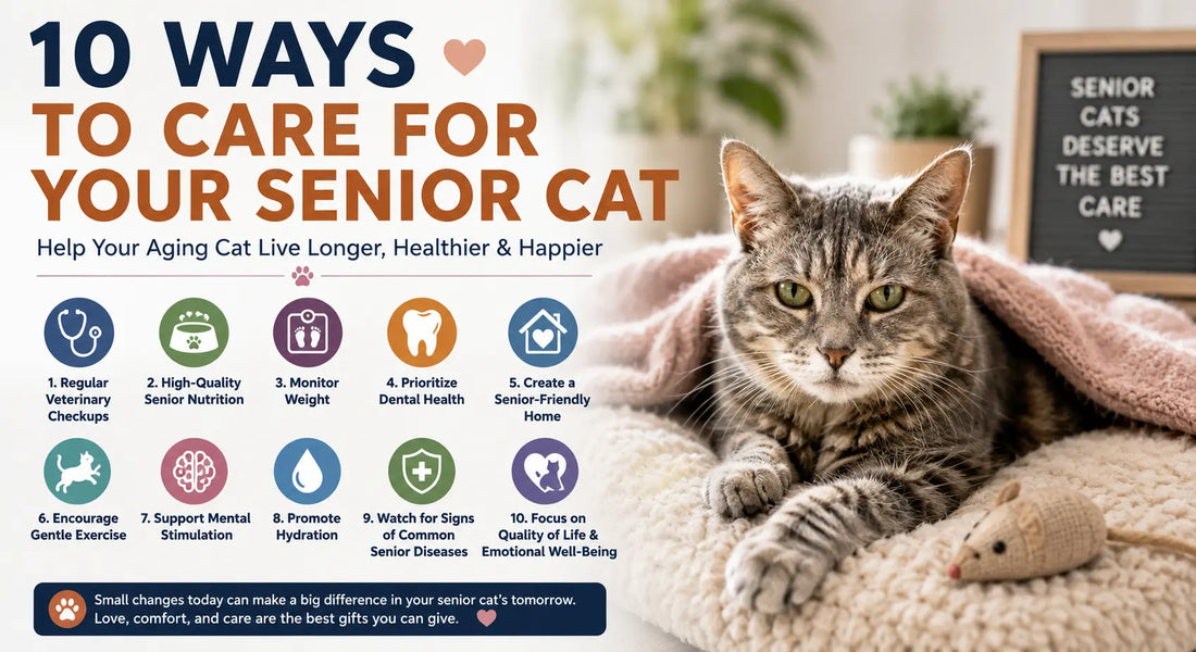 10 Ways to Care for Your Senior Cat: A Complete Guide to Helping Older Cats Live Longer, Healthier Lives