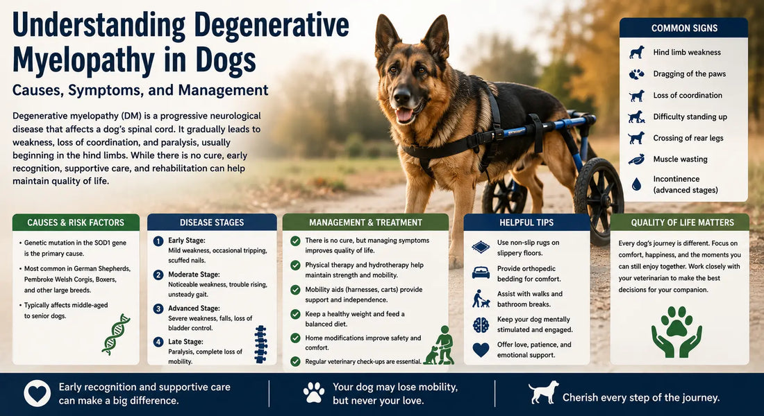 Understanding Degenerative Myelopathy in Dogs: Causes, Symptoms, and Management