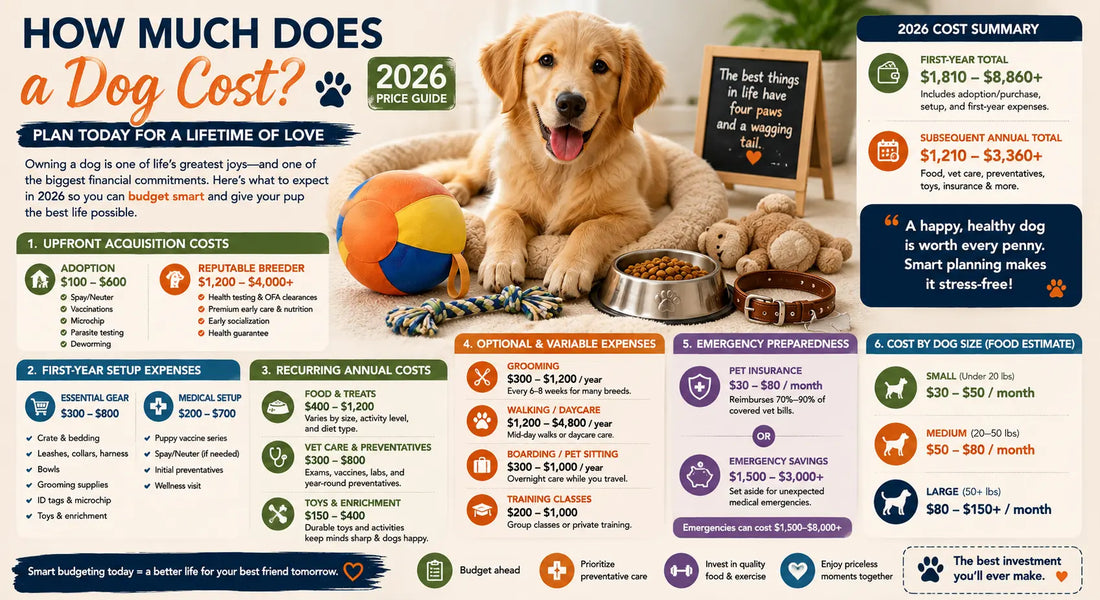 How Much Does a Dog Cost? 2026 Price Guide