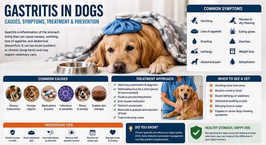 Gastritis in Dogs: Causes, Symptoms, Treatment, and Recovery Guide
