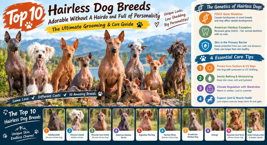 Top 10 Hairless Dog Breeds: Adorable Without A Hairdo and Full of Personality