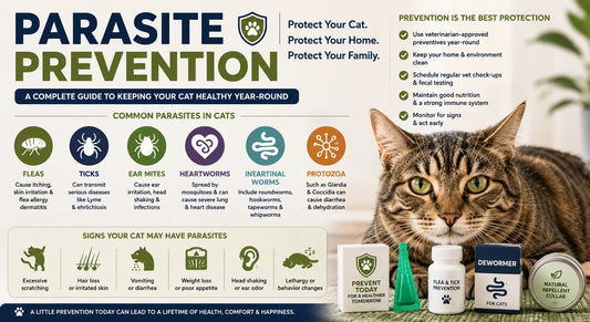 Parasite Prevention in Cats: The Ultimate Guide to Protecting Your Cat from Fleas, Ticks, Worms, and Other Parasites