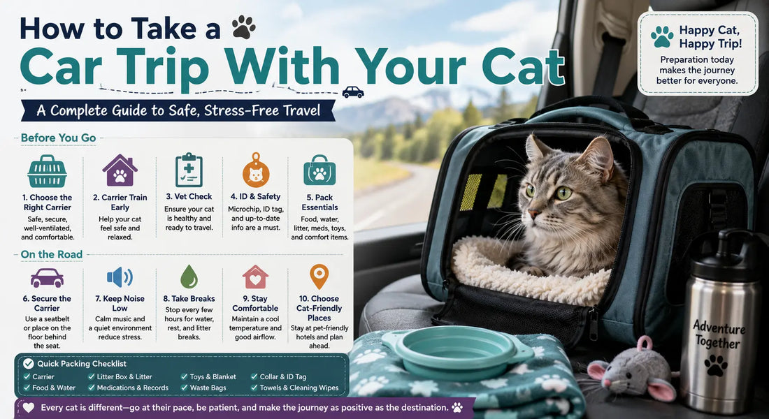 How to Take a Car Trip With Your Cat: The Complete Guide to Safe, Stress-Free Travel