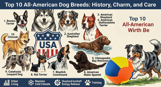 The Spirit of the States: Top 10 All-American Dog Breeds & How to Care for Them
