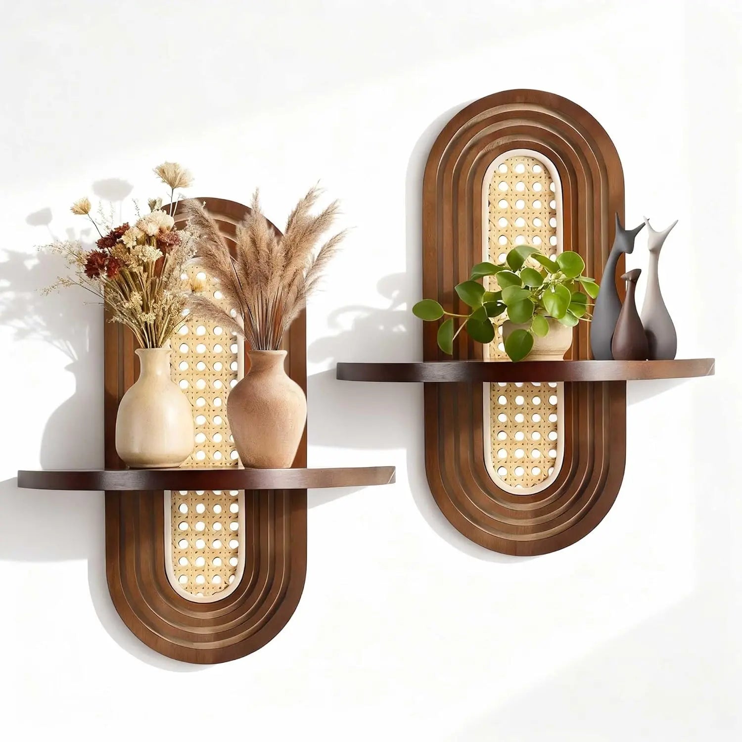 AmaCielo-natural-wood-floating-shelves-set-of-2-wall-mounted
