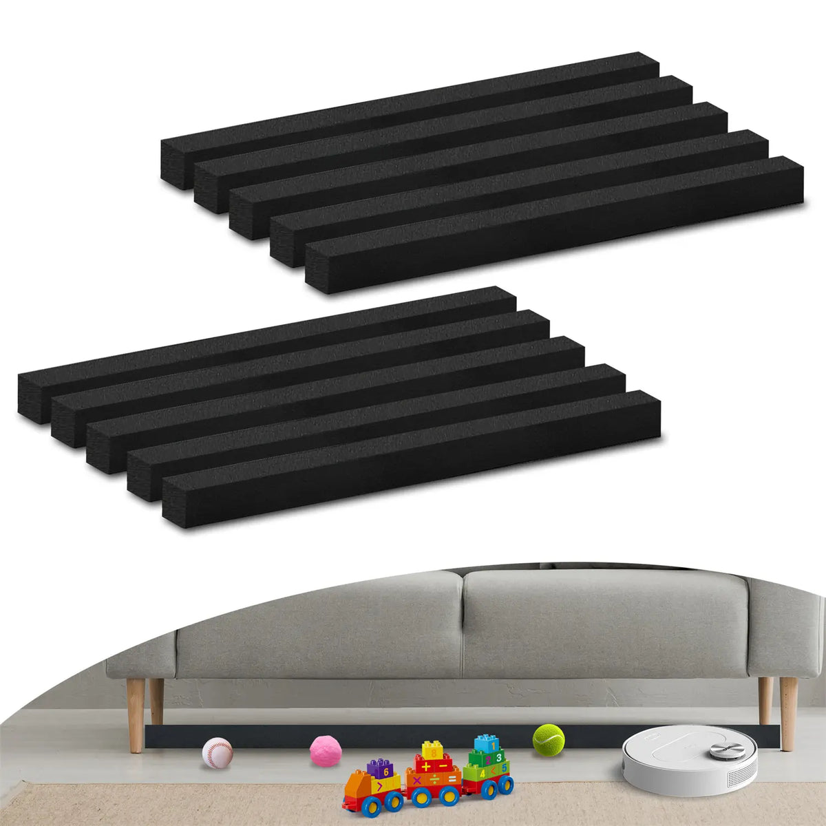 GRETMIX Under sofa barrier sponge pet proof 3.2"H x 169"L