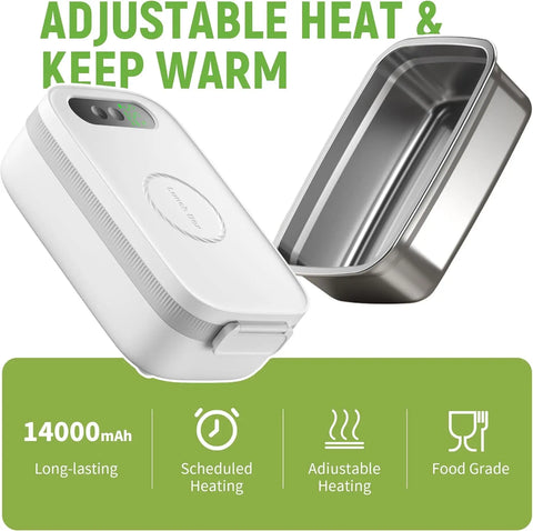 AmaCielo | Cordless Electric Lunch Box with USB Charger