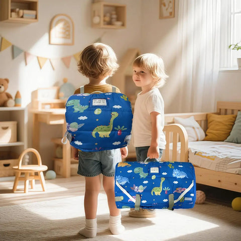 Googgoing | 3-in-1 Toddler Nap Mat – Portable Sleeping Bag with Removable Pillow & Plush Blanket