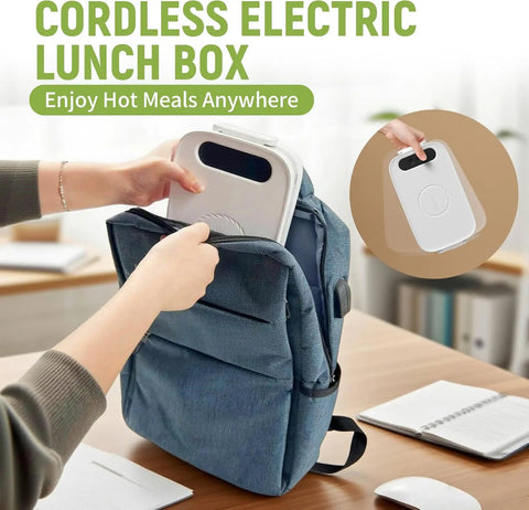 AmaCielo | Cordless Electric Lunch Box with USB Charger