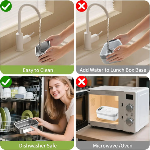 AmaCielo | Cordless Electric Lunch Box with USB Charger