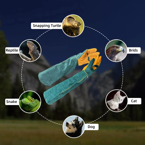 FelRelWel Animal Handling Gloves| Bite-Proof for Aggressive Dogs & Livestock