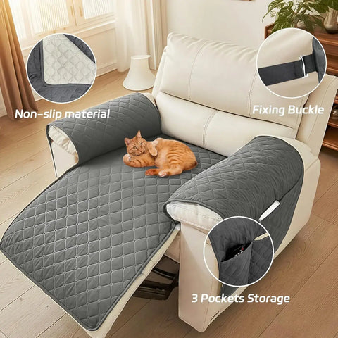 MEHIDFY Sofa arm cover organizer waterproof 3 pocket