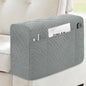 MEHIDFY Dual Recliner Caddy – 2PC Waterproof Arm Covers with Anti-Slip Pockets Grey