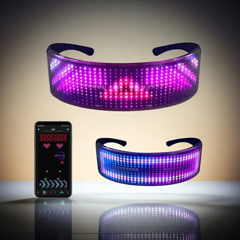 AmaCielo App-Controlled LED Magnifying Glasses with Custom Display