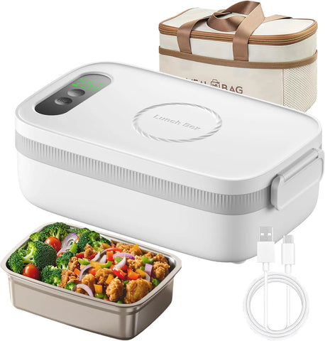 AmaCielo | Cordless Electric Lunch Box with USB Charger