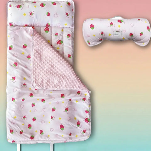 Googgoing  Soft & Complete Toddler Sleep Set – Portable Nap Mat with Removable Pillow and Cozy Blanket