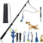 WarmMore Inc. flirt pole for dogs with multiple attachments and carrying bag for dog and puppy training