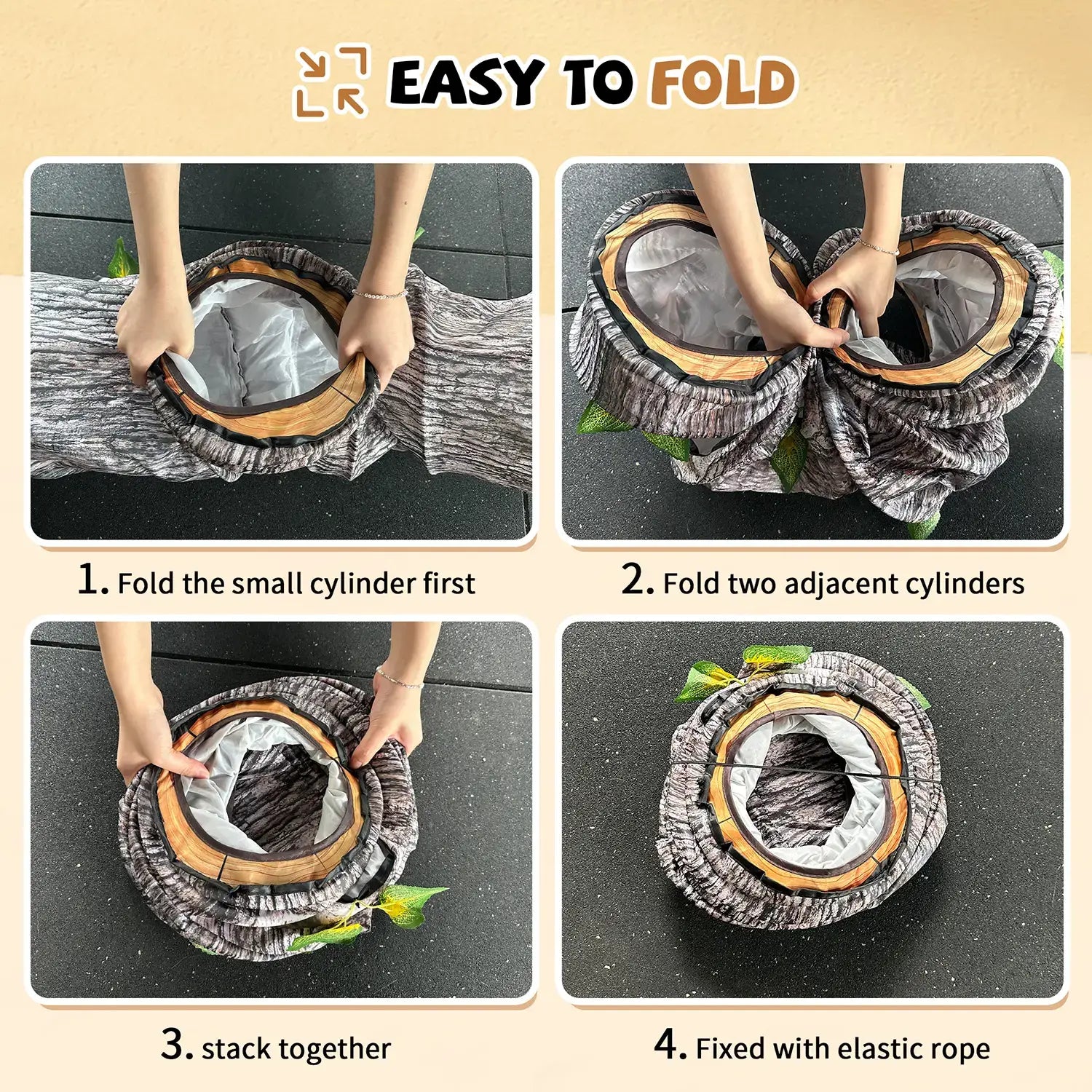 foldable-tree-hole-cat-tunnel-with-elastic-rope-indoor-plants-safe-for-cats - Warmmore Inc.