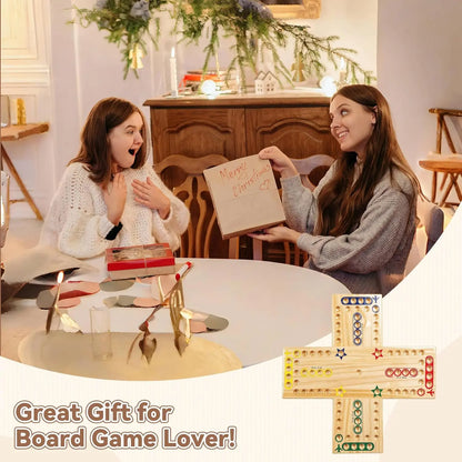 Premium MygikAct  wooden board game boxed and ready as a holiday gift