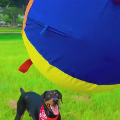 Warmmore 18" Heavy-Duty Dog Herding Ball with Cover for High-Energy Breeds