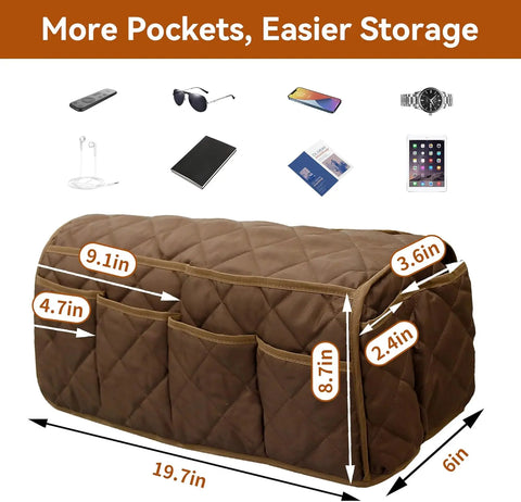 MEHIDFY Sofa Armrest Organizer with Pockets