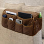 MEHIDFY Sofa Armrest Organizer with Pockets Brown