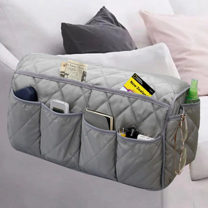MEHIDFY Sofa Armrest Organizer with Pockets Grey