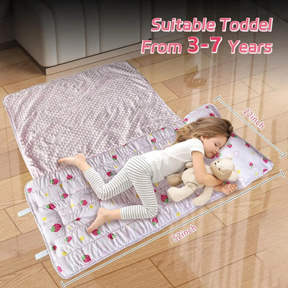 Googgoing toddler sleep sack with strawberry pattern suitable for ages 3 to 7 years 52 by 22 inches
