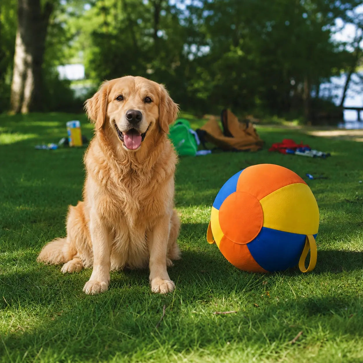 Warmmore durable anti-burst dog herding ball for high-energy herding breeds like Australian Shepherds and Collies