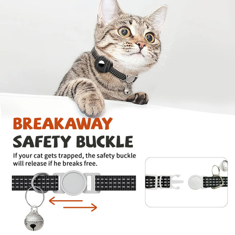 Black waterproof silicone holder for pet tracking tag