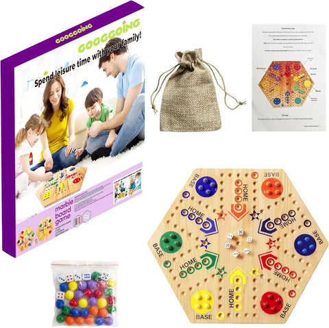 wooden-marble-board-game-packaging-components-included - Warmmore Inc.
