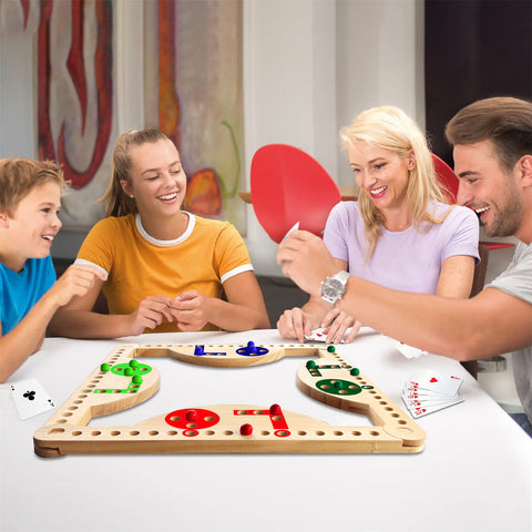 MygikAct | Wooden Marbles and Jokers Board Game Set