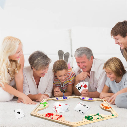 MygikAct | Wooden Marbles and Jokers Board Game Set