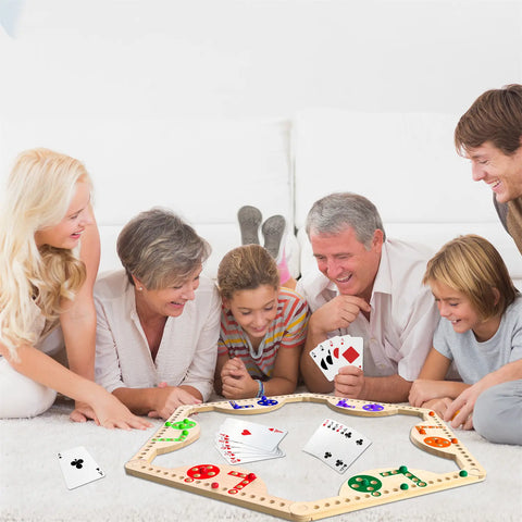 MygikAct | Wooden Marbles and Jokers Board Game Set